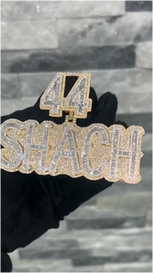 Joyería para Raperos, Colgante de Plata de Ley 925 con Diamante Moissanita para Hombre, Oro Rosa de Dos Tonos, Cierre de Corazón, Colgante con Nombre Personalizado - Product Image 3