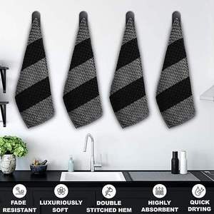 100% Cotton Checked Kitchen <b>Towels</b> Antimicrobial Hand & Cleaning Dish Wash Kitchen <b>Towels</b> Quick-Dry Dish Cloth Home Tea <b>Towel</b> - Product Image 3