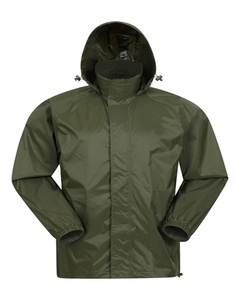 Solid Color Nylon Windbreaker <b>Jacket</b> with Hooded Collar Waterproof Streetwear Style for Winter - Product Image 2