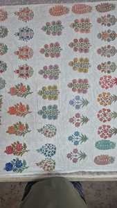 Block Printed Cross Woven Textiles Abrasion-Resistant Medium <b>Weight</b> Brocade <b>Fabric</b> Handcrafted Skilled Artisans OEM Wholesale - Product Image 3