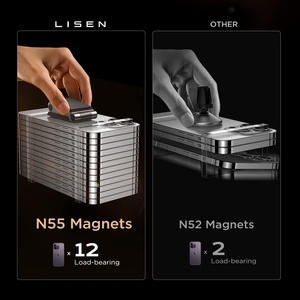 <span class=keywords><strong>Support</strong></span> de téléphone magnétique rotatif à 360 degrés LISEN, <span class=keywords><strong>support</strong></span> de tableau de bord en alliage pour tous les téléphones iPhone <span class=keywords><strong>Samsung</strong></span> GPS - Product Image 5