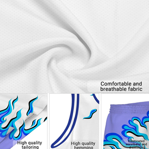 Uniforme de Baloncesto 100% Poliéster Sin Mangas Cuello en V Transpirable Absorbe la Humedad Ajuste Atlético Conjunto Personalizado - Product Image 3