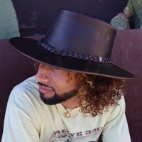 Chapeaux de cowboy en cuir de haute qualité, tendance, pour adultes unisexes - Style western à la mode, personnalisable, voyage, sport, plein air