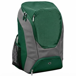 <b>Green</b> Nylon Baseball <b>Backpack</b> 30-40L Capacity Sports Organizer with Bat Sleeves - Product Image 1