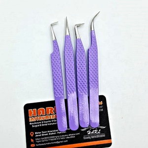 Pinzas de extensión de pestañas con aislamiento de ángulo de 90 grados, punta de volumen puntiaguda, Punta lisa de acero inoxidable, agarre perfecto - Product Image 3