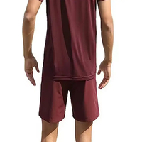 Nouveauté été, ensembles de vêtements décontractés pour hommes à manches courtes, style gym, sur mesure, jogging, polyester/coton, haute qualité