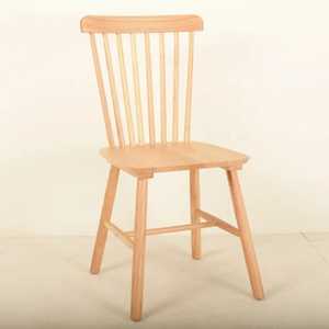 Modern Walnut Finish Solid Wood Dining Chair Spindle <b>Backrest</b> Ergonomic Kitchen Seating Professional Restaurant Cafe Side Pot - Product Image 6