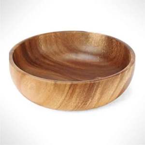 Ensemble de saladiers en bois massif de qualité supérieure, style japonais minimaliste, ustensiles de cuisine en bois d'acacia, durables, non toxiques, saladiers pour servir - Product Image 5