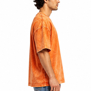 เสื้อยืดโอเวอร์ไซส์ผู้ชาย ผ้าฝ้าย 100% แขนสั้น คอกลม สตรีทแวร์ ลำลอง สวมใส่สบาย เสื้อผ้าสั่งทำพิเศษ สไตล์วินเทจ - Product Image 3