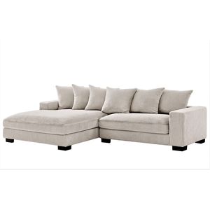 Divano Sezionale di Lusso da 102,4 Pollici con Chaise Longue a L, 2 Pezzi, Orientabile a Sinistra, Imbottito per Arredamento Soggiorno di Lusso - Product Image 4
