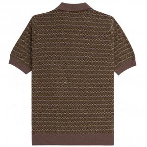 เสื้อโปโลแขนสั้นสำหรับผู้ชายเสื้อกอล์ฟโพลีเอสเตอร์สแปนเด็กซ์พิมพ์ซับลิเมชันตามสั่ง - Product Image 2