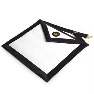 past Master Blue Lodge Apron with Blue <b>Silver</b> Fringe Embroidery for Crafts Cross-Stitching & Needlework Masonic Regalia Product - Product Image 5