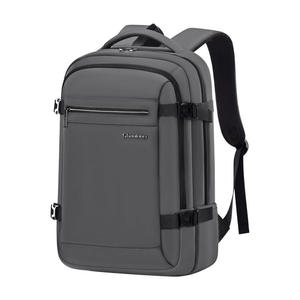 Mochila moderna minimalista gris para portátil, mochila escolar resistente, cómoda y transpirable con panel trasero de malla para estudiantes universitarios. - Product Image 1