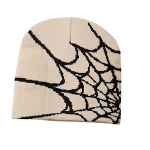 Unisex Spider Web Printed Knit Beanie <b>Hat</b> <b>Winter</b> Warm Pink Skull Cap Y2K Streetwear Skullcap Custom Wholesale Beanies Casual <b>Hat</b> - Product Image 5