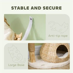 Premium Cat Tree & Scratcher Durable & Comfortable Furniture for Feline Fun - Product Image 4