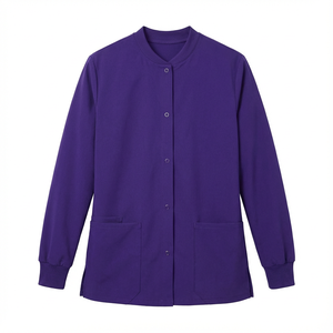 Veste de travail personnalisée avec logo sur mesure, grandes tailles pour hommes et femmes, infirmières, médecins, veste médicale à prix raisonnable - Product Image 4