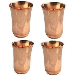 Vaso Clásico de Cobre Pulido para Bebidas, Taza Alta para Agua, Vajilla Refinada, Esenciales para Cocina, Comedor y Hostelería - Product Image 3