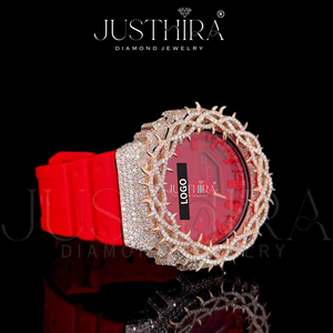 Reloj con Bisel Thron de Alta Calidad, Estilo Joyería Hecha a Mano, al Mejor Precio al por Mayor, Reloj con Diamantes Moissanite VVS de Moda - Product Image 3