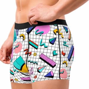 Mens Sublimated <b>Boxer</b> Briefs <b>Custom</b> Printed Polyester Underwear OEM ODM Quick Dry Breathable Factory Supplier Manufacturer Brand - Product Image 2