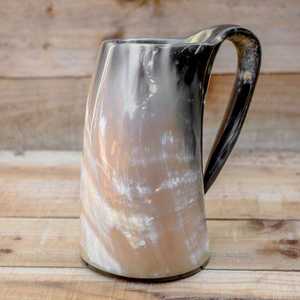 Taza Ecológica, Pequeña y Elegante, Hecha a Mano, 100% Auténtica, de Cuerno de Búfalo Pulido, Inspirada en el Amor Vikingo - Product Image 4