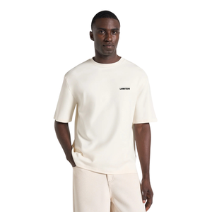 T-shirt décontracté à col rond et manches courtes pour homme, motif floral au dos, petit imprimé sur la poitrine, coupe décontractée, en jersey de coton, vente en gros, personnalisable OEM - Product Image 1