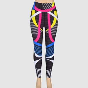 Blaze Fight Wear, mallas de Yoga con cintura elástica transpirables de cintura alta personalizadas, mallas cruzadas antiestáticas de secado rápido - Product Image 1