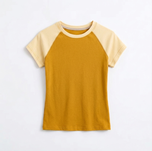 Camiseta de Manga Corta para Mujer, Tallas Grandes, Casual, Verano, con Logotipo Personalizado, Estampado Sólido, Transpirable, Precio Económico, Superventas - Product Image 1