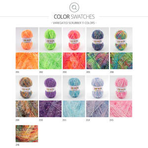 Scrubber <b>Yarn</b> Blingbling & <b>Variegated</b> Colors (80g) - Product Image 5