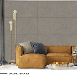 Carrelage en porcelaine mat gaufré design 600x1200mm 60x120cm 24x48 pouces, grande surface décorative pour projets modernes - Product Image 1