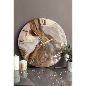 Elegant Resin Wall <b>Clock</b> Handmade Decorative Timepiece For Bedroom Office And Contemporary Home Interiors - Product Image 4