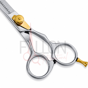 Gold Screw Hair Thinning Scissors Professional Texturizing <b>Shears</b> Stainless Steel Barber Salon Scissors - Product Image 4