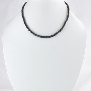 Collar de Ópalo Etíope Negro, Gargantilla de Cristal, Joyería de Piedras Preciosas Negras, Collar Unisex Minimalista, Regalo, Collar de Cristal - Product Image 5