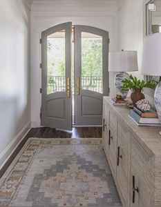 Alfombra Kashan Turquesa Tejida a Mano con Gancho - Lana/Seda Premium con Base de Látex, Alfombra Persa Geométrica Ecológica, 1 Pieza - Product Image 5