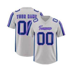 Camiseta de Fútbol Americano Personalizada con Nombre y Número, Blanca y Verde, Cuello en V, Sublimada, 100% Poliéster, Absorbe la Humedad, Unisex para Adultos - Product Image 5