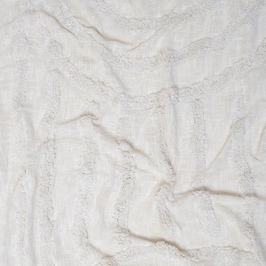 Manta tejida de algodón blanco súper lujosa de manta de borlas con mechones decorativos bohemios al por mayor - Product Image 6