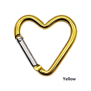Llavero de Aleación de Aluminio en Forma de Corazón, Color Rojo, Uso Universal - Product Image 6