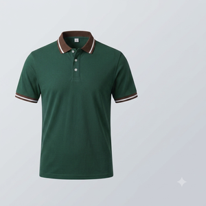 Men Solid Quick Dry Breathable for Shirt Short Sleeve Sportswear Golf Custom Embroidered Logo OEM ODM Wholesale Low MOQ - Product Image 3