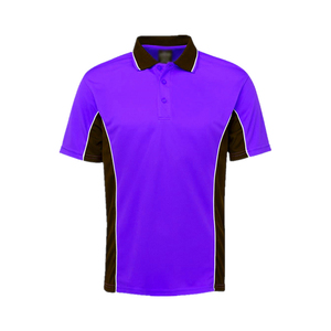 Men's Black <b>Orange</b> Color Blocked <b>Polo</b> Shirt Short Sleeve Quick Dry Knitted Casual Button Front Logo - Product Image 3