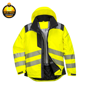 Ropa de Trabajo de Alta Visibilidad Personalizada, Chaqueta de Seguridad Reflectante, Impermeable, de Invierno, de Alta Visibilidad - Product Image 1