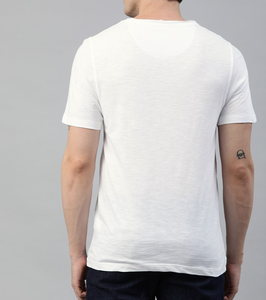 เสื้อยืดผู้ชาย OEM ผ้าฝ้าย แขนสั้น สีพื้น เรียบง่าย สั่งพิมพ์ลายได้ ระบายอากาศดี เหมาะสำหรับใส่ลำลองในฤดูร้อน - Product Image 6