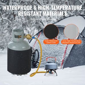 Calentador de Cilindros de Gas Aislado Tipo Banda, Calentador de Propano de 120W con Termostato Interno, Temperatura Máxima 90°F para Accesorios de Estufas de Camping - Product Image 5