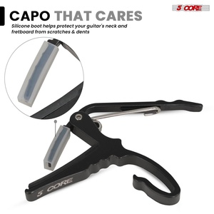Capo de guitare 5 cordes à changement rapide pour guitare acoustique, électrique, banjo, mandoline ou ukulélé - Product Image 4