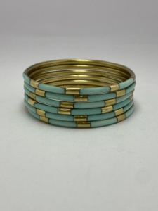 Resin Jewelry with Special Designs Latest Stylish Pieces for Women and Girls Colorful Resin brass Bangles and <b>Charm</b> <b>Bracelets</b> - Product Image 5