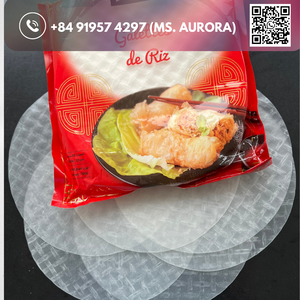 LEADING Vietnam RICE <b>PAPER</b> Seller, Wrapped <b>Spring</b> <b>Rolls</b>, Round/Square Shape, 16cm 18cm 20cm Size, Bánh Tráng | +OO84919574297 - Product Image 1