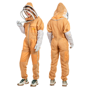 Sports World Large Beekeeping <b>Suit</b> Mesh Ventilation Honey Beekeeping Protective Jumpsuit Zipper Front Elastic Cuff Ankle Farm - Product Image 6