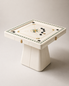 Mesa de Carrom Premium Elysian Square para Interiores, Tablero de Juego Moderno con Elegante Base de Pedestal para Entretenimiento en el Hogar y Clubes - Product Image 6