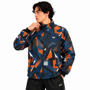 Wholesale Customized Geometric Print Outdoor Nylon Windbreaker Men's <b>Jackets</b> Water Resistant Lightweight Performance Outerwear - Product Image 1