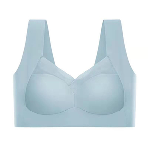 Sujetador deportivo sin costuras con logo personalizado, copa profunda, soporte para el busto, moldeador de espalda y cuerpo, sujetador personalizado para mujer - Product Image 4