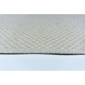 Alfombra de mimbre rústica con corte de sisal y base antideslizante, lavable a máquina - Product Image 2