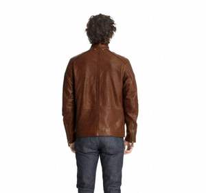 Latest Design <b>Mens</b> Genuine Leather Jacket Fashionable PU Leather <b>Coat</b> High Quality <b>Long</b> Sleeve Casual Fall Winter Outerwear - Product Image 2